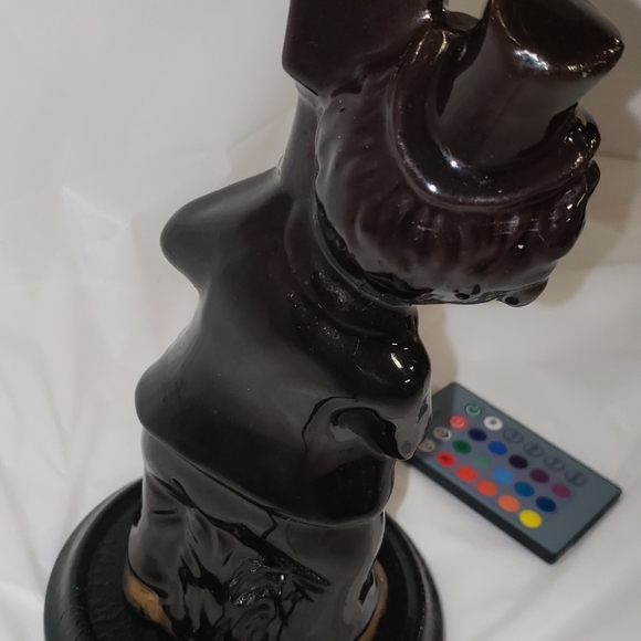 RARE VINTAGE RESTORED DRUNK HOBO LEANING ON LIGHT POLE - Picture 12 of 15